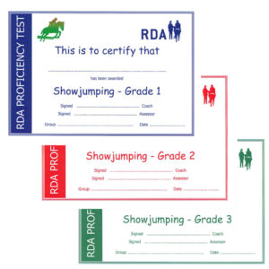 Showjumping Proficiency Test Certificates