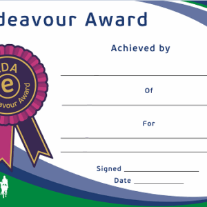 Endeavour Award Certificates
