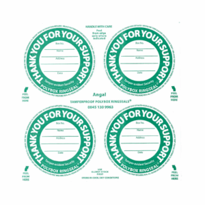 Polybox Re-Seal Labels (4 per sheet)