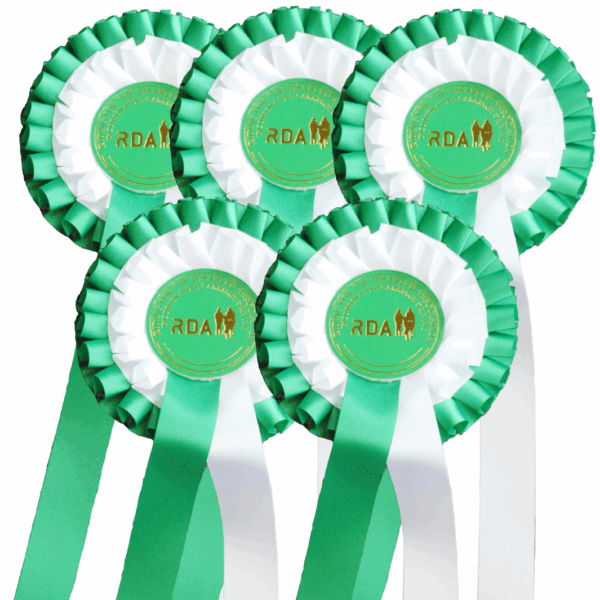 RDA Green/White Rosettes - Image 2