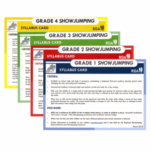 Showjumping Syllabus Cards