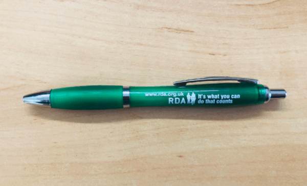 NEW STYLE! Green RDA Branded Pen (pack of 10 pens)